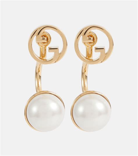 gucci blondie earrings|Gucci interlocking earrings gold.